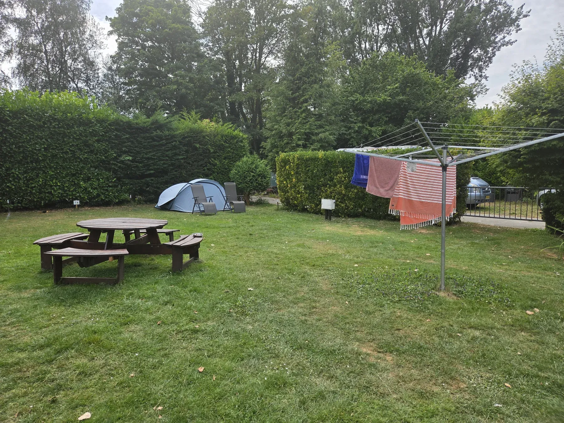 Trekkerstentplaats op de camping